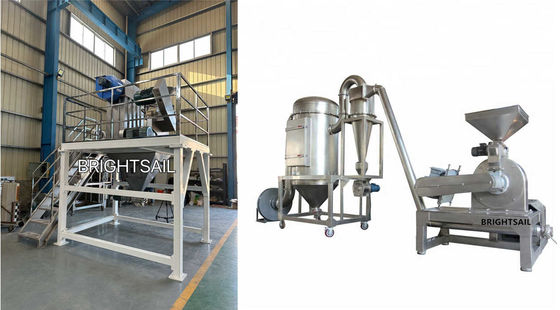 टाइटेनियम डाइऑक्साइड पिन मिल ग्राइंडर स्टेनलेस स्टील टाइटेनियम डाइऑक्साइड पाउडर पीसने की मशीन के साथ चौड़े कक्ष पिन मिल